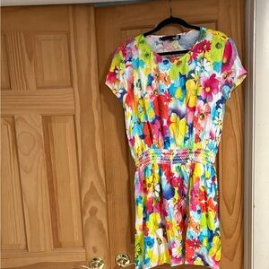 Love Moschino Vibrant Floral Print Dress Size L